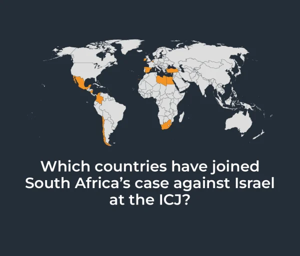 Which countries have joined South Africa’s case against Israel at the ICJ?