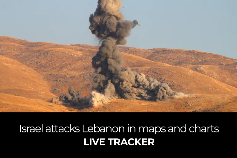 Israel attacks Lebanon in maps and charts: Live tracker