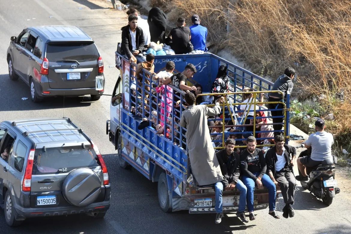 Tens of thousands flee Israeli bombardment of Lebanon